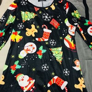Ugly Christmas Sweater Themed Blouse/Dress XL